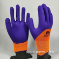 裏地付きラテックスフォームコーティング保護作業工業用手袋